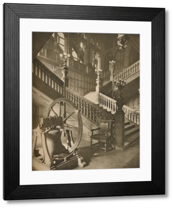 Framed Print : Magnificent Staircase of Grocers Hall and the Great Flemish Bell Named Martin, c1935 Framed Print : Magnificent Staircase of Grocers Hall and the Great Flemish Bell Named Martin, c1935