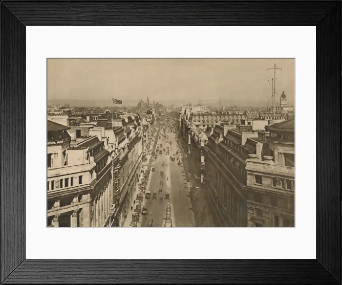 Framed Print : On The Roof of Bush House, Looking From Kingsway Towards The Northern Heights, c1935 Framed Print : On The Roof of Bush House, Looking From Kingsway Towards The Northern Heights, c1935