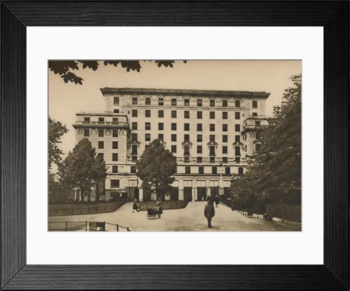 Framed Print : Mountain Mass of Masonry on the West Ends Most Valuable Site, c1935. Creator: Joel Framed Print : Mountain Mass of Masonry on the West Ends Most Valuable Site, c1935. Creator: Joel