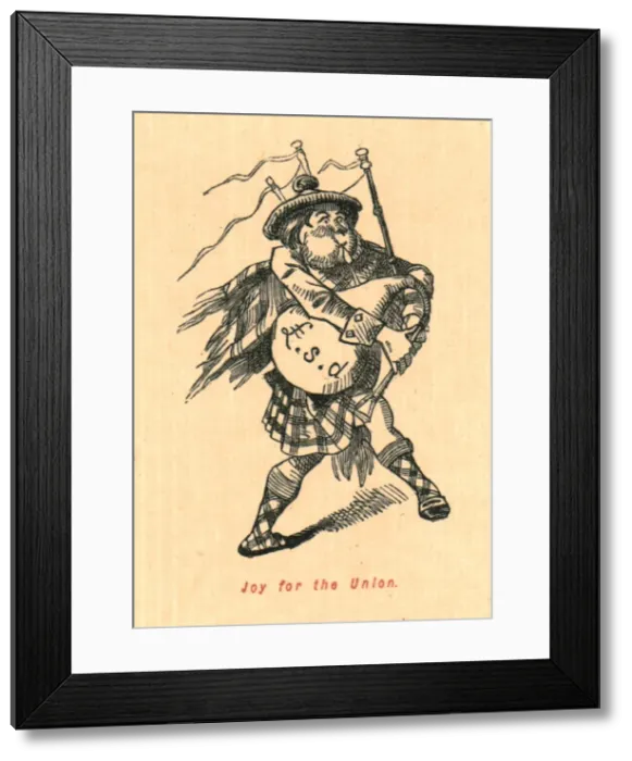 Framed Print : Joy for the Union, 1897. Creator: John Leech Framed Print : Joy for the Union, 1897. Creator: John Leech