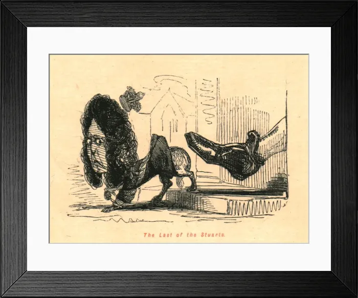 Framed Print : The Last of the Stuarts, 1897. Creator: John Leech Framed Print : The Last of the Stuarts, 1897. Creator: John Leech