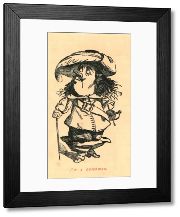 Framed Print : I m a Dutchman, 1897. Creator: John Leech Framed Print : I m a Dutchman, 1897. Creator: John Leech