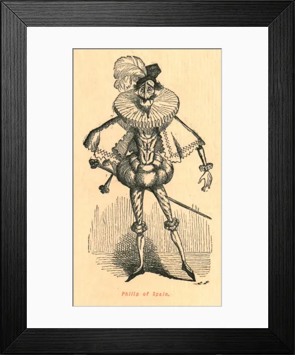 Framed Print : Philip of Spain, 1897. Creator: John Leech Framed Print : Philip of Spain, 1897. Creator: John Leech