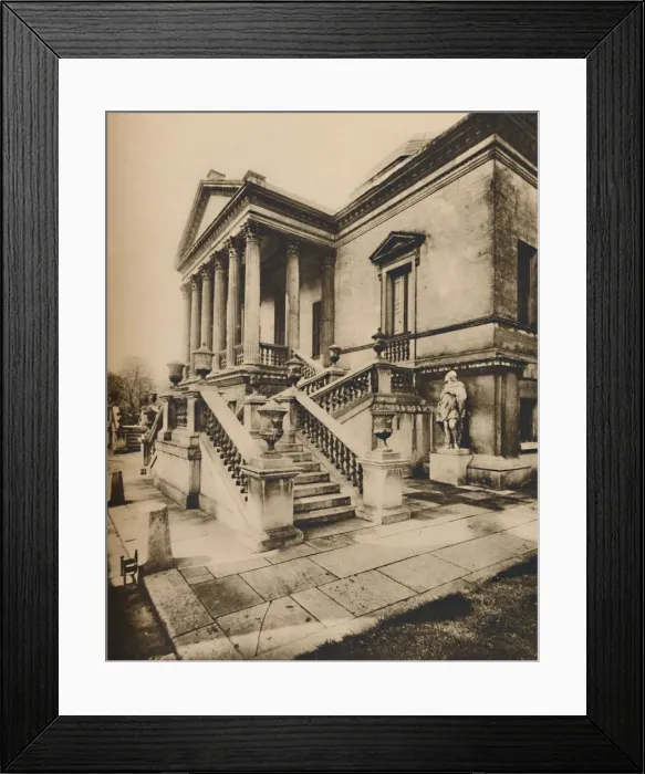 Framed Print : Porticoed Entrance to Chiswick House, An Eighteenth Century Survival, c1935. Creator: King Framed Print : Porticoed Entrance to Chiswick House, An Eighteenth Century Survival, c1935. Creator: King
