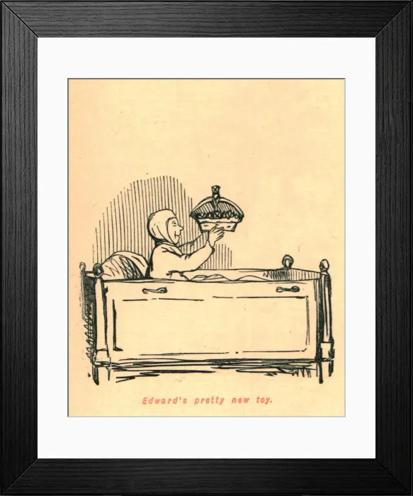 Framed Print : Edwards pretty new toy, 1897. Creator: John Leech Framed Print : Edwards pretty new toy, 1897. Creator: John Leech