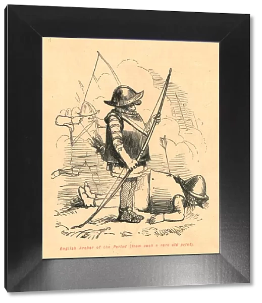 English Archer of the Period (from such a rare old print), 1897. Creator: John Leech