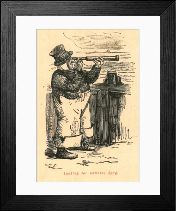 Framed Print : Looking for Admiral Byng, 1897. Creator: John Leech Framed Print : Looking for Admiral Byng, 1897. Creator: John Leech