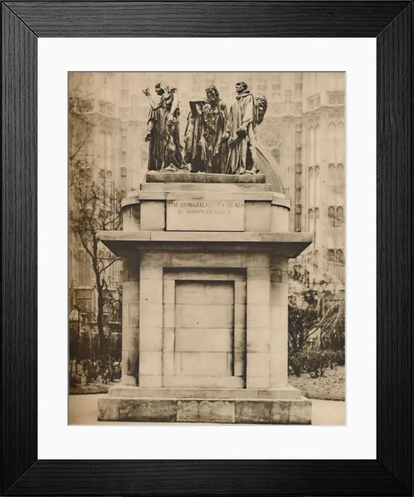 Framed Print : The Burghers of Calais in the Victoria Tower Gardens, c1935. Creator: Joel Framed Print : The Burghers of Calais in the Victoria Tower Gardens, c1935. Creator: Joel