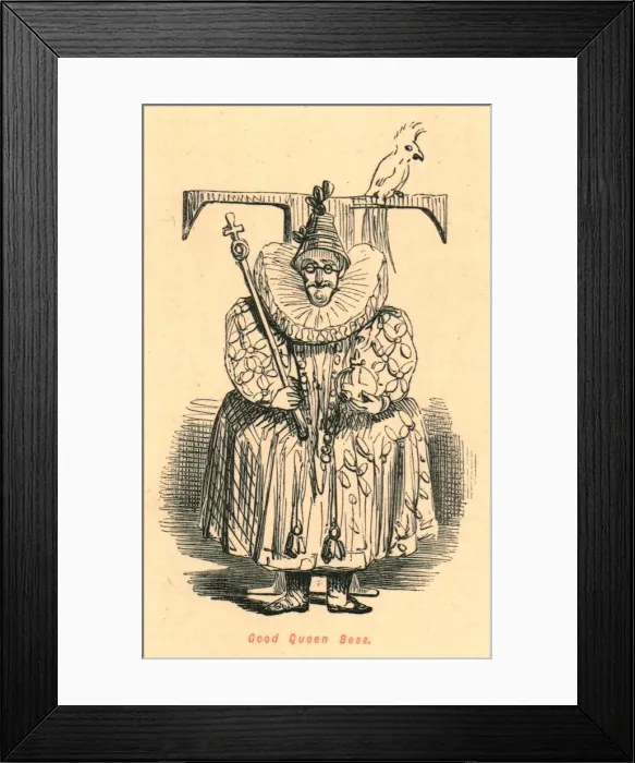 Framed Print : Good Queen Bess, 1897. Creator: John Leech Framed Print : Good Queen Bess, 1897. Creator: John Leech