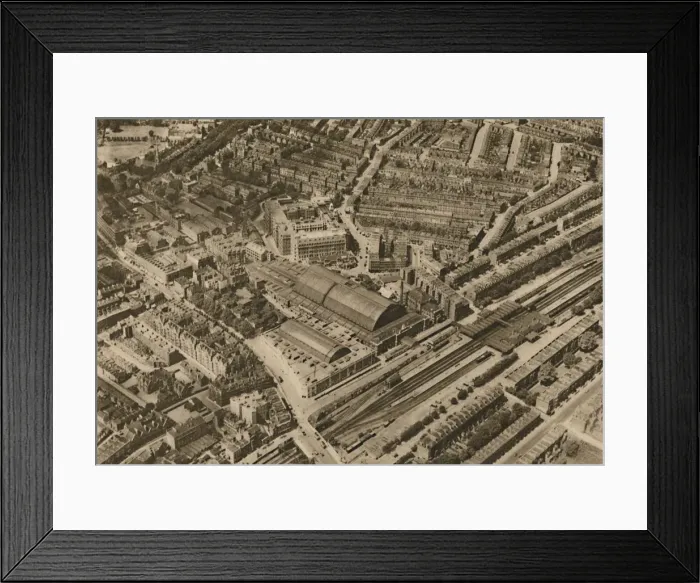 Framed Print : Over Olympia and the Headquarters of the Post Office Savings Bank, c1935. Creator Framed Print : Over Olympia and the Headquarters of the Post Office Savings Bank, c1935. Creator