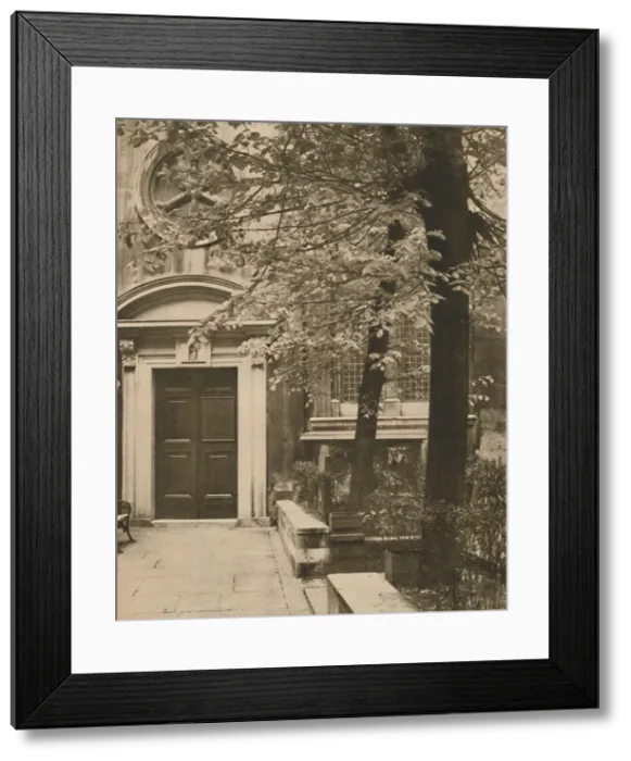 Framed Print : South Door of the Church of St. Mary Aldermanbury, c1935. Creator: Walter Benington Framed Print : South Door of the Church of St. Mary Aldermanbury, c1935. Creator: Walter Benington
