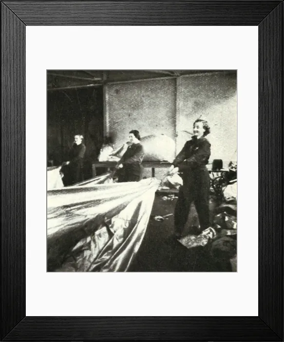 Framed Print : Repairing Barrage Balloons, c1943. Creator: Cecil Beaton Framed Print : Repairing Barrage Balloons, c1943. Creator: Cecil Beaton