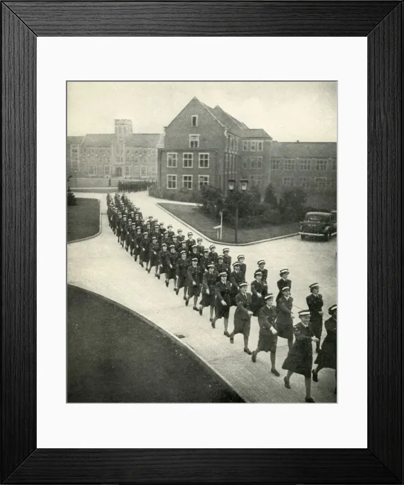 Framed Print : Cadets on the March, c1943. Creator: Cecil Beaton Framed Print : Cadets on the March, c1943. Creator: Cecil Beaton