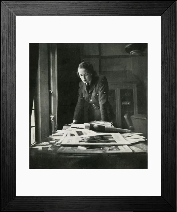 Framed Print : In The Reading Room, c1943. Creator: Cecil Beaton Framed Print : In The Reading Room, c1943. Creator: Cecil Beaton