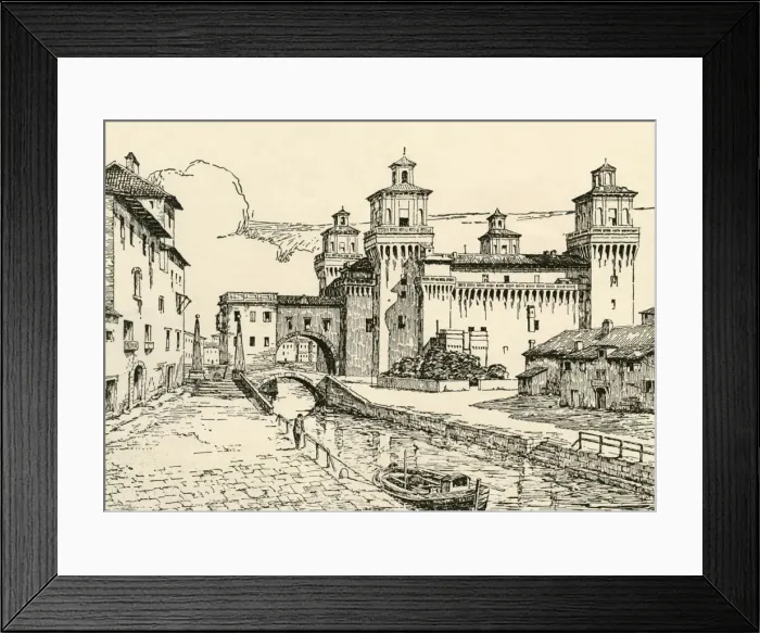 Framed Print : Ferrara: The Ducal Palace, 1928. Creator: Unknown Framed Print : Ferrara: The Ducal Palace, 1928. Creator: Unknown