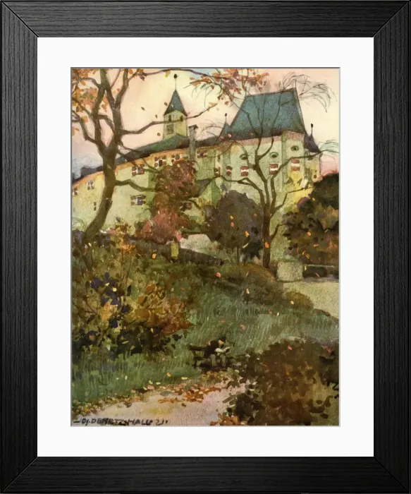 Framed Print : Schloss Weyherburg, c1929. Creator: Unknown Framed Print : Schloss Weyherburg, c1929. Creator: Unknown