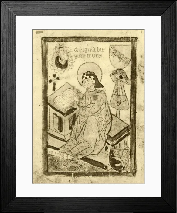 Framed Print : St. Bridget of Sweden, 1915. Creator: Unknown Framed Print : St. Bridget of Sweden, 1915. Creator: Unknown
