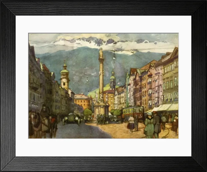 Framed Print : Maria Theresienstrasse, c1929. Creator: Unknown Framed Print : Maria Theresienstrasse, c1929. Creator: Unknown