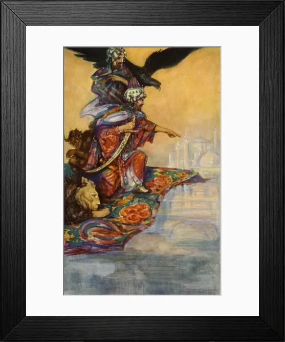 Framed Print : Solomon Sights the Mysterious Palace, 1928. Creator: John Henry Amshewitz Framed Print : Solomon Sights the Mysterious Palace, 1928. Creator: John Henry Amshewitz
