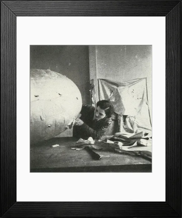 Framed Print : Repairing Barrage Balloons, c1943. Creator: Cecil Beaton Framed Print : Repairing Barrage Balloons, c1943. Creator: Cecil Beaton