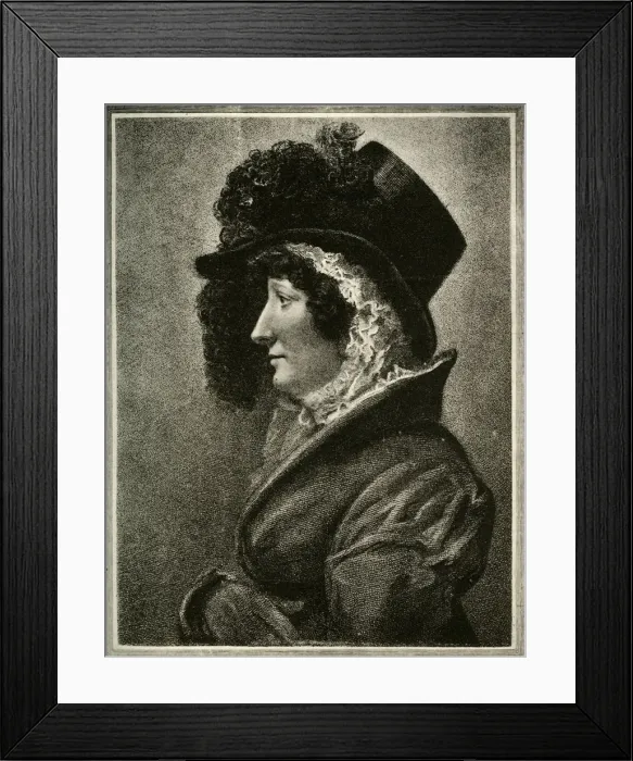 Framed Print : Queen Caroline, 1820, (1928). Creators: Unknown, Thomas A Woolnoth Framed Print : Queen Caroline, 1820, (1928). Creators: Unknown, Thomas A Woolnoth