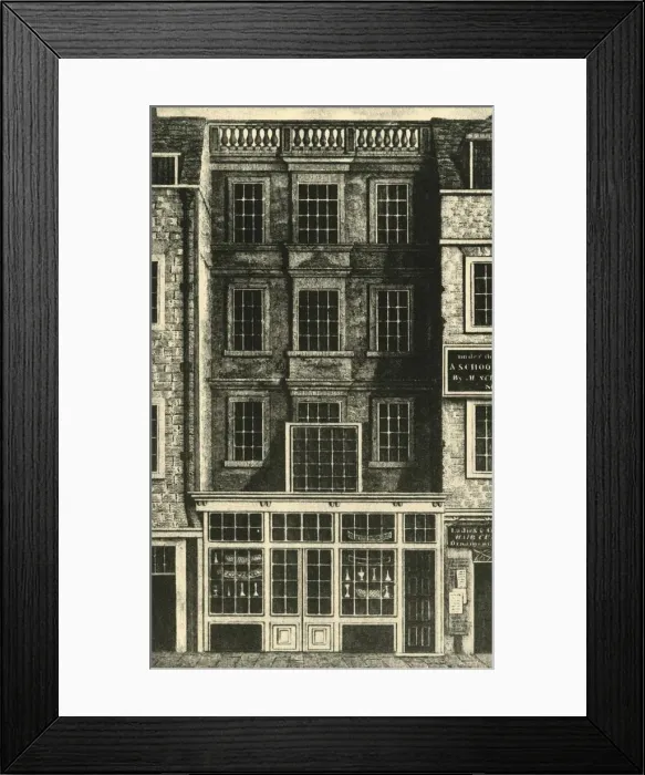 Framed Print : Jonathan Wilds House, 1813, (1925). Creator: Unknown Framed Print : Jonathan Wilds House, 1813, (1925). Creator: Unknown