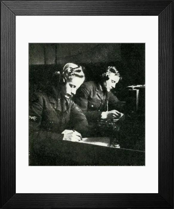 Framed Print : On Signals Duty, c1943. Creator: Cecil Beaton Framed Print : On Signals Duty, c1943. Creator: Cecil Beaton