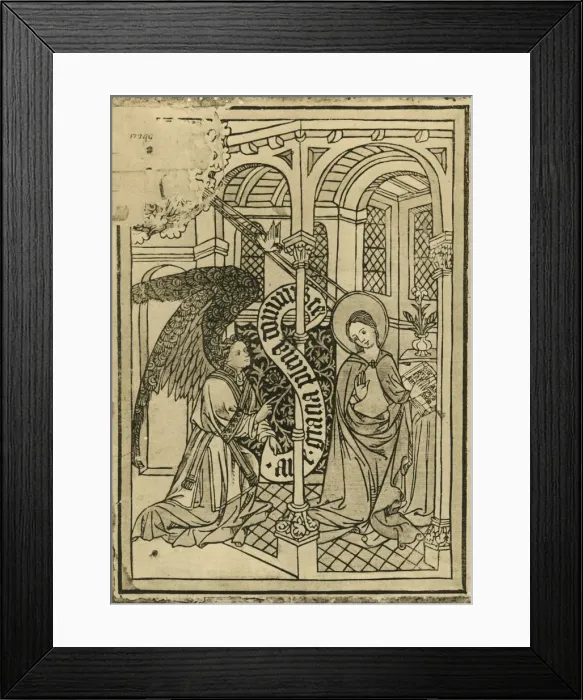 Framed Print : The Annunciation, 1915. Creator: Unknown Framed Print : The Annunciation, 1915. Creator: Unknown