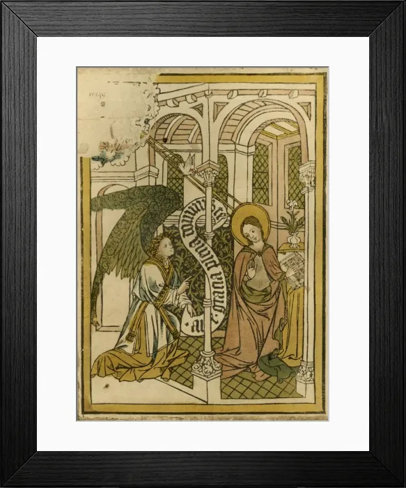 Framed Print : The Annunciation, 1915. Creator: Unknown Framed Print : The Annunciation, 1915. Creator: Unknown