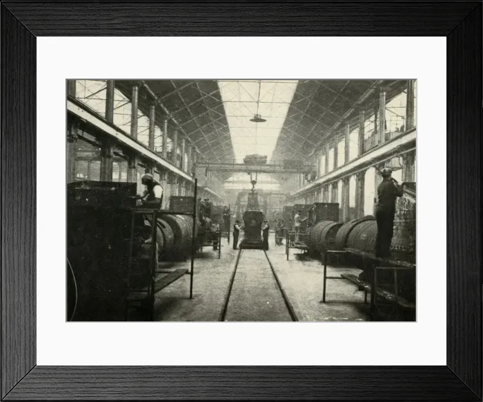 Framed Print : The Boiler Shop, Locomotive Works, Swindon, c1930. Creator: Unknown Framed Print : The Boiler Shop, Locomotive Works, Swindon, c1930. Creator: Unknown