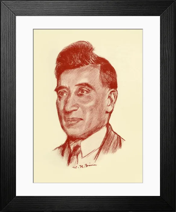 Framed Print : W. H. Davies, 1928. Creator: Frank E Slater Framed Print : W. H. Davies, 1928. Creator: Frank E Slater
