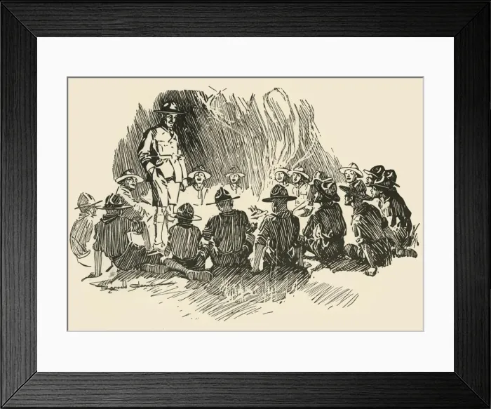 Framed Print : Head-Piece to The Ghost Raid. 1928. Creator: Unknown Framed Print : Head-Piece to The Ghost Raid. 1928. Creator: Unknown