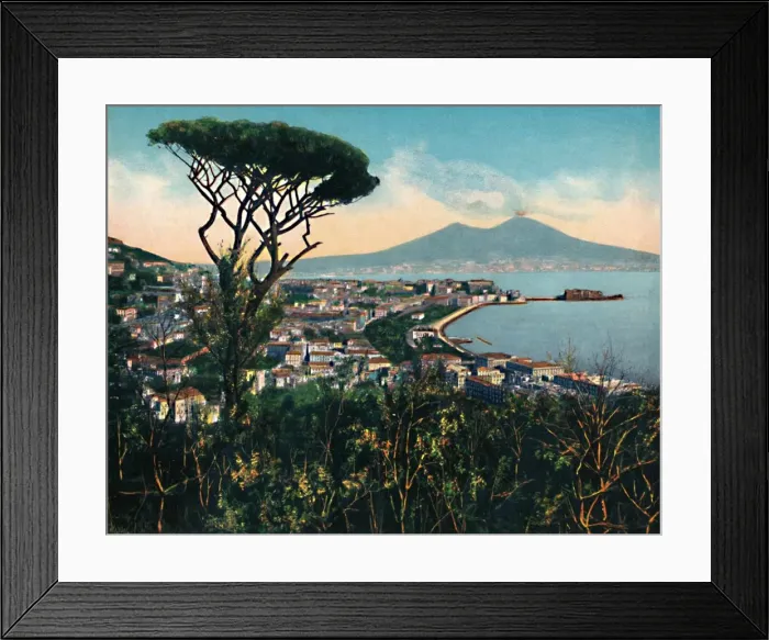 Framed Print : Napoli - Panorama Dalla Tomba Di Virgilio, (Tomb of Virgil ), c1900. Creator: Unknown Framed Print : Napoli - Panorama Dalla Tomba Di Virgilio, (Tomb of Virgil ), c1900. Creator: Unknown