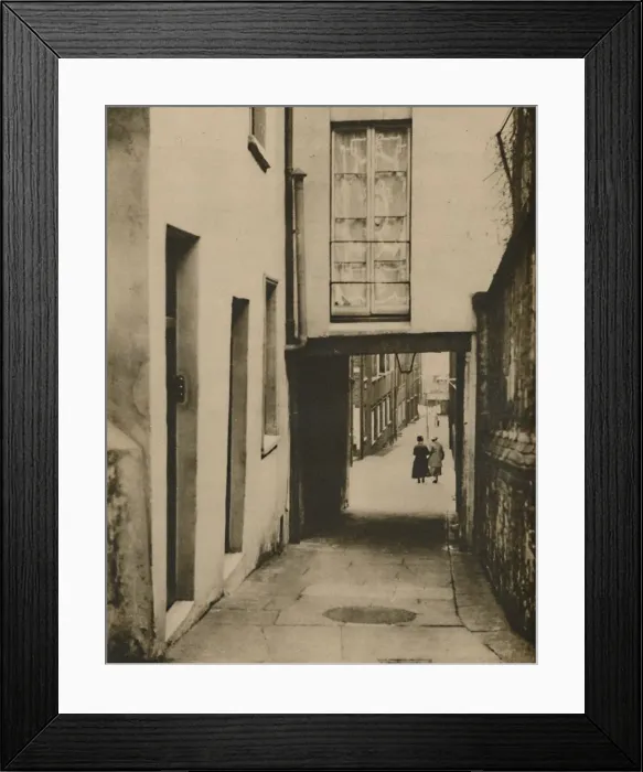 Framed Print : Looking Down Strand Lane Towards The River, c1935. Creator: Unknown Framed Print : Looking Down Strand Lane Towards The River, c1935. Creator: Unknown