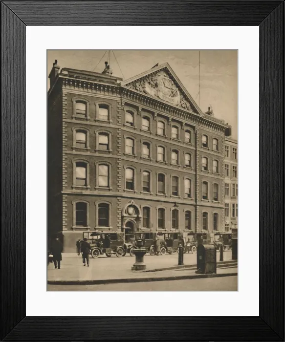 Framed Print : Offices of The Times in Queen Victoria Street Near an Historic Site, c1935 Framed Print : Offices of The Times in Queen Victoria Street Near an Historic Site, c1935