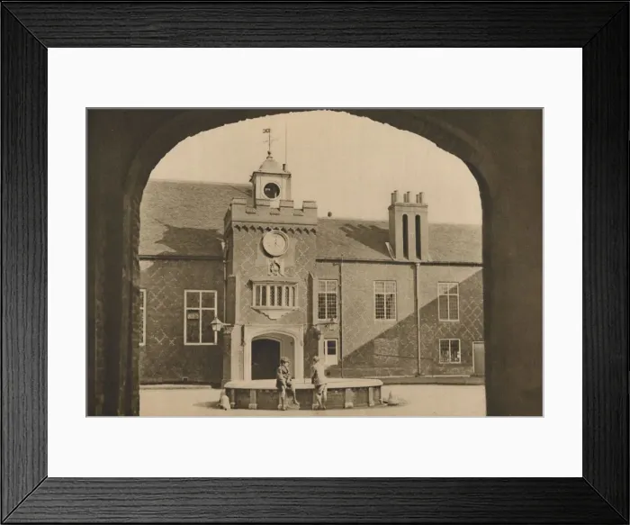 Framed Print : Courtyard and Main Entrance to the Bishop of Londons Palace at Fulham, c1935. Creator: Unknown Framed Print : Courtyard and Main Entrance to the Bishop of Londons Palace at Fulham, c1935. Creator: Unknown