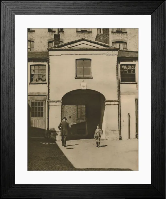 Framed Print : Old Mews Said To Have Been The Iron Dukes Stables at Knightsbridge, c1935. Creator: Unknown Framed Print : Old Mews Said To Have Been The Iron Dukes Stables at Knightsbridge, c1935. Creator: Unknown