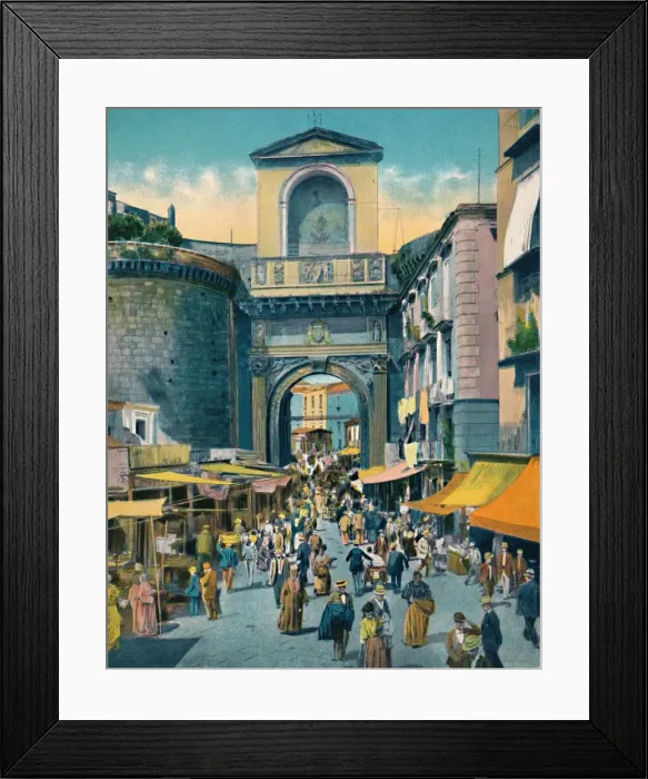 Framed Print : Napoli - Porta Capuana, c1900. Creator: Unknown Framed Print : Napoli - Porta Capuana, c1900. Creator: Unknown