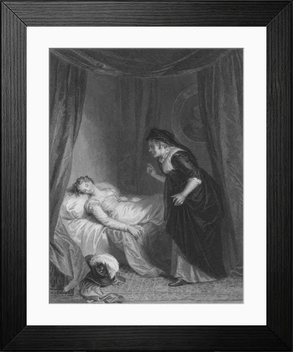 Framed Print : Juliet & the Nurse, c1830s. Creator: E Smith Framed Print : Juliet & the Nurse, c1830s. Creator: E Smith