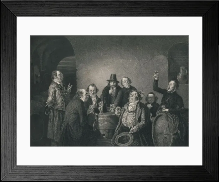 Framed Print : The Wine Commission, mid 19th century. Creator: AH Payne Framed Print : The Wine Commission, mid 19th century. Creator: AH Payne