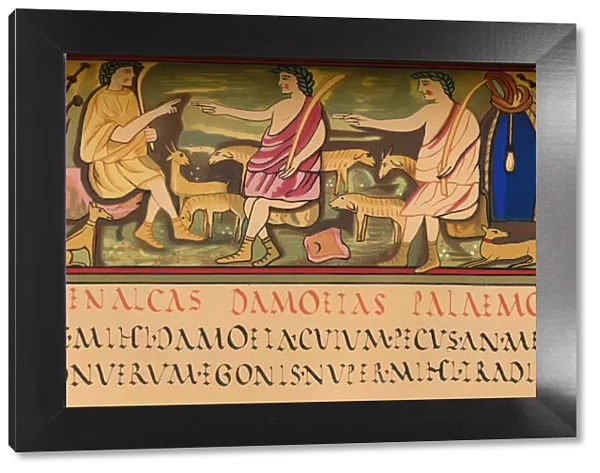 Menalcas, Damoetas and Palaemon, 5th century, (1849). Creator: Walter