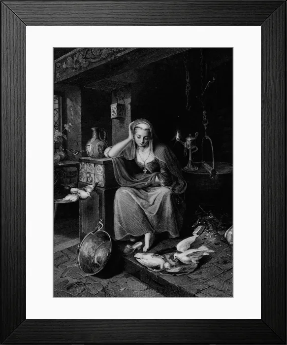 Framed Print : Cinderella, c1850. Creator: Albert Henry Payne Framed Print : Cinderella, c1850. Creator: Albert Henry Payne
