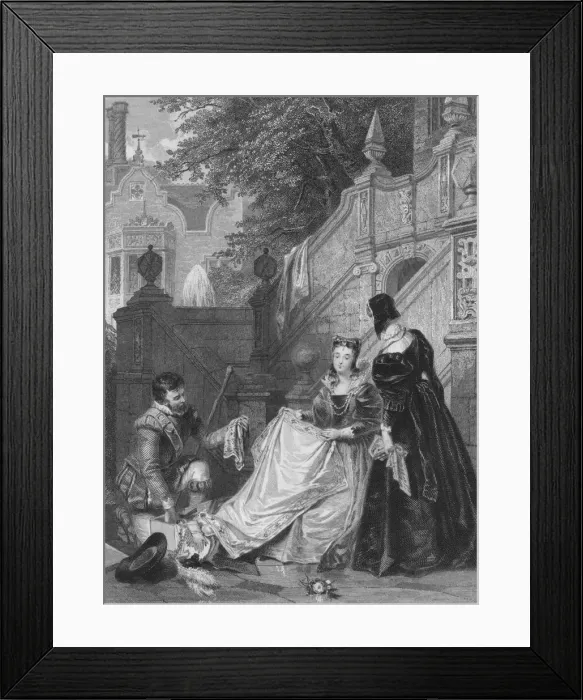 Framed Print : Scene From Sir Walter Scotts Kenilworth. Wayland, Amy Robsart & Janet, 1834 Framed Print : Scene From Sir Walter Scotts Kenilworth. Wayland, Amy Robsart & Janet, 1834