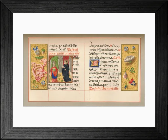 Framed Print : Miniature with floral borders, (1849). Creator: Kellerhoven Framed Print : Miniature with floral borders, (1849). Creator: Kellerhoven