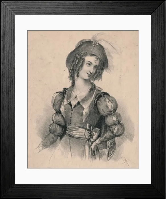 Framed Print : Rosalind, c1830s. Creator: J C Wilson Framed Print : Rosalind, c1830s. Creator: J C Wilson