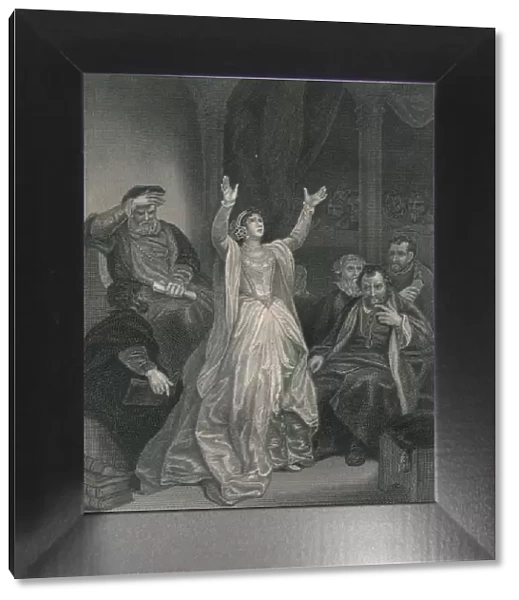 Condemnation of Anne Boleyn, (mid 19th century). Creator: George C Finden
