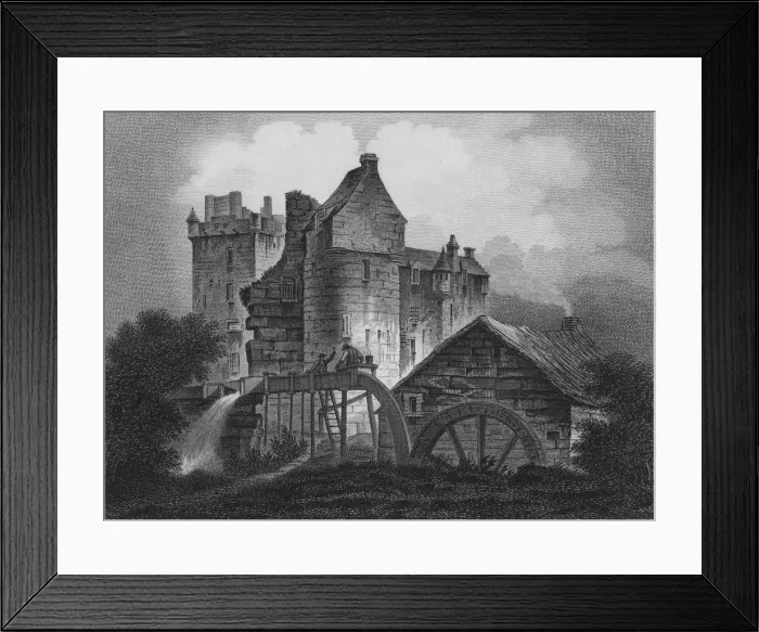 Framed Print : Elcho Castle, 1803. Creator: James Fittler Framed Print : Elcho Castle, 1803. Creator: James Fittler