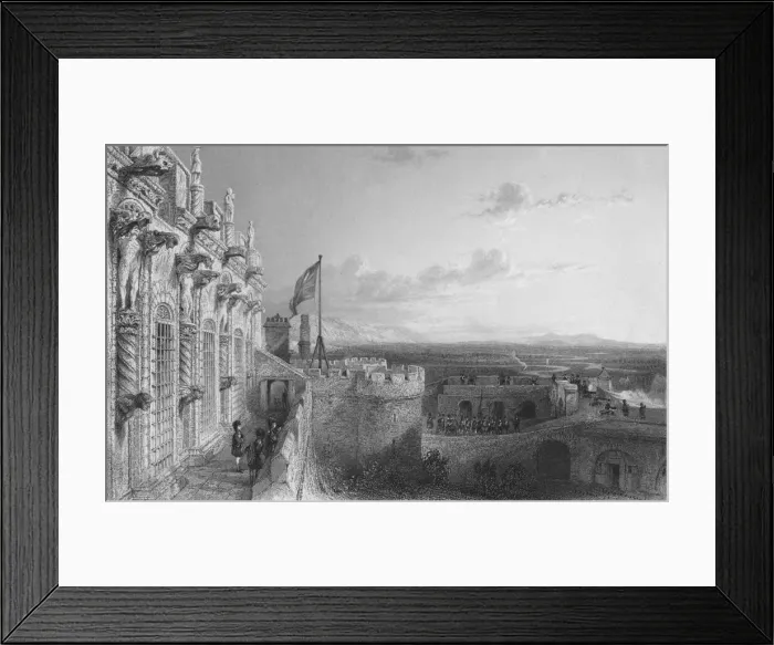 Framed Print : Stirling Castle, 19th century. Creator: W Wallis Framed Print : Stirling Castle, 19th century. Creator: W Wallis