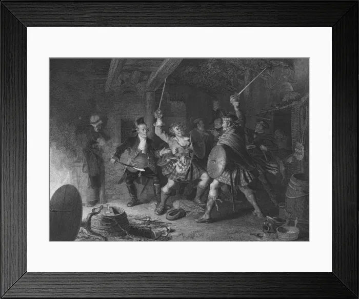 Framed Print : Scene from Rob Roy, early 19th century. Creator: Cosmo Armstrong Framed Print : Scene from Rob Roy, early 19th century. Creator: Cosmo Armstrong