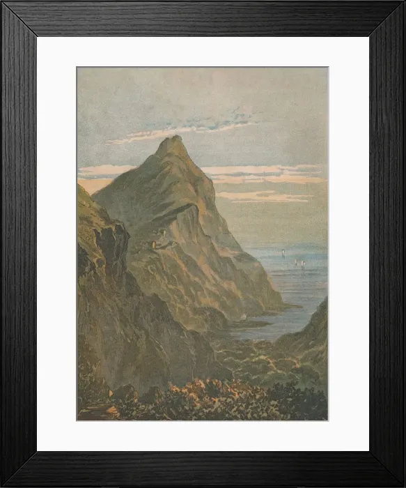 Framed Print : Hartland Point. Near Clovelly, North Devon, 1864. Creator: Unknown Framed Print : Hartland Point. Near Clovelly, North Devon, 1864. Creator: Unknown